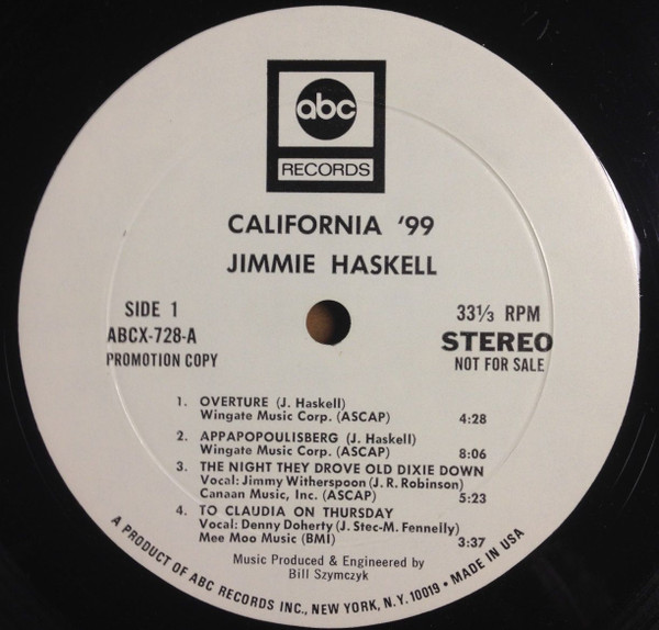 Jimmie Haskell - California '99 | ABC Records (ABCX-728) - 3