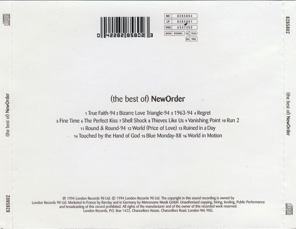 New Order - (The Best Of) NewOrder | London Records (8285802) - 2