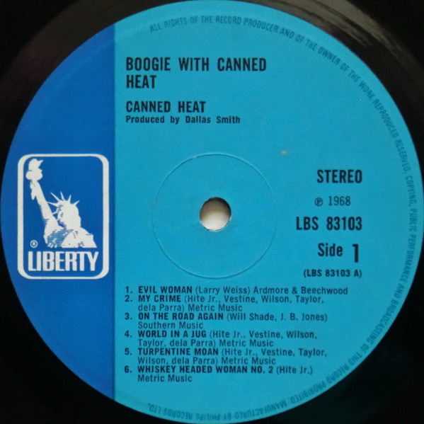 Canned Heat - Boogie With Canned Heat | Liberty (LBS 83103) - 3 Canned Heat - Boogie With Canned Heat | Liberty (LBS 83103) - 3
