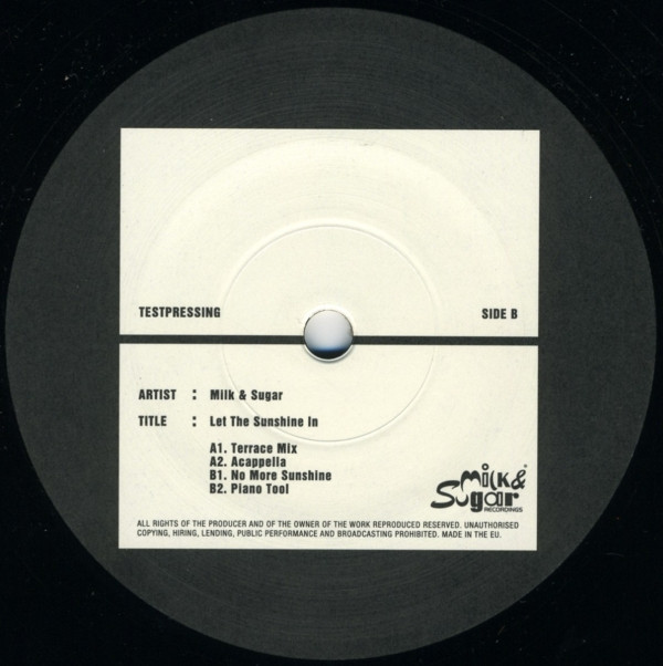 Milk & Sugar - Let The Sunshine In | Milk & Sugar Recordings (MSRM 2003/09) - 2