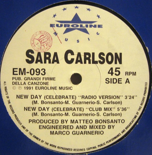 Sara Carlson - New Day "Celebrate" (Remix) | Euroline Music (EM 093) - main