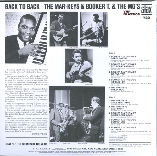 The Mar-Keys / Booker T & The MG's - Back To Back | Stax (720) - 4 The Mar-Keys / Booker T & The MG's - Back To Back | Stax (720) - 4