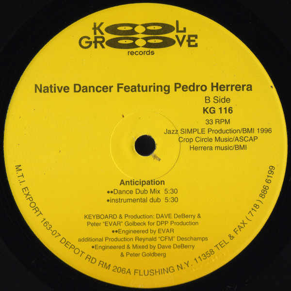Native Dancers Featuring Pedro Herrera - Anticipation | Kool Groove Records (KG 116) - 2