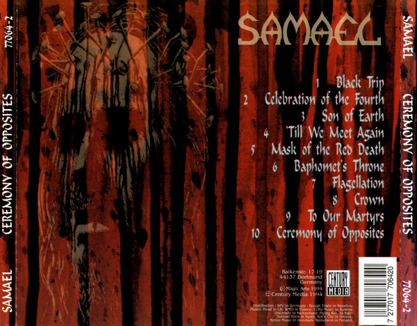 Samael - Ceremony Of Opposites | Century Media (77064-2) - 2