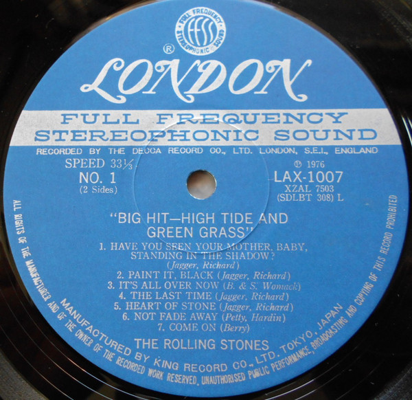 The Rolling Stones - Big Hits [High Tide And Green Grass] | London Records (LAX 1007) - 4