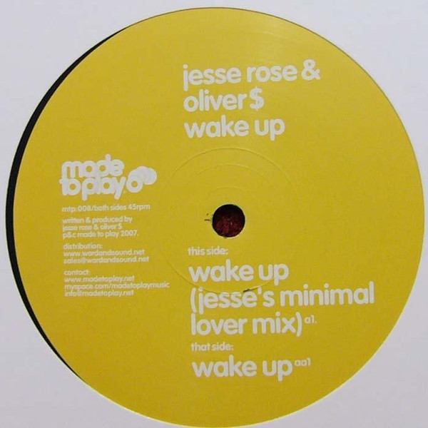 Jesse Rose & Oliver $ - Wake Up | Made To Play (MTP008)