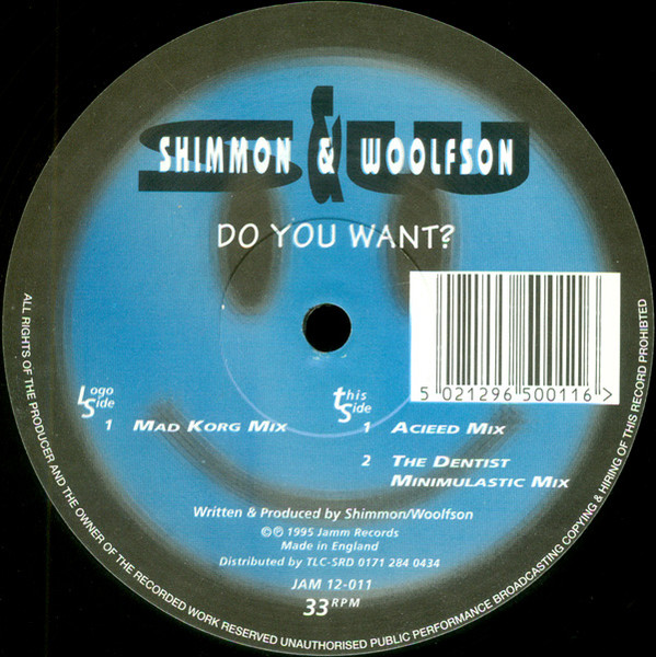 Shimmon & Woolfson - Do You Want? | Jamm Records (JAM 12-011)