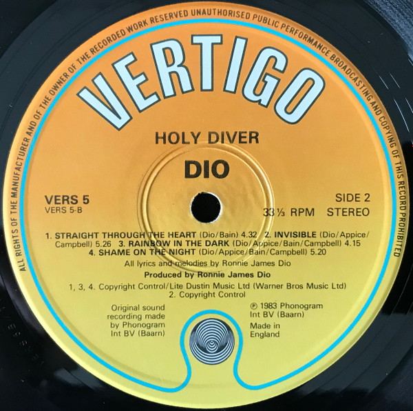 Dio - Holy Diver | Vertigo (VERS 5) - 4 Dio - Holy Diver | Vertigo (VERS 5) - 4