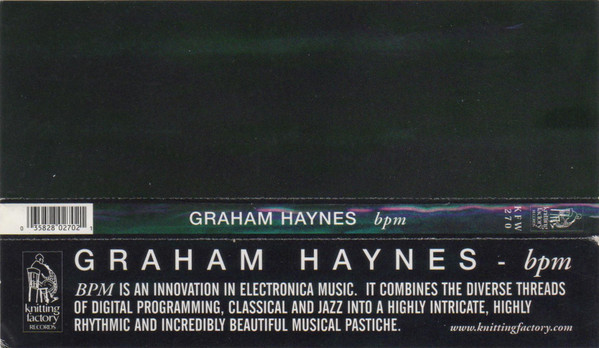 Graham Haynes - bpm | Knitting Factory Records (KFR-270)