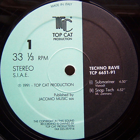 Various - Techno Rave EP | Top Cat Production (TCP 6651-91) - 4 Various - Techno Rave EP | Top Cat Production (TCP 6651-91) - 4