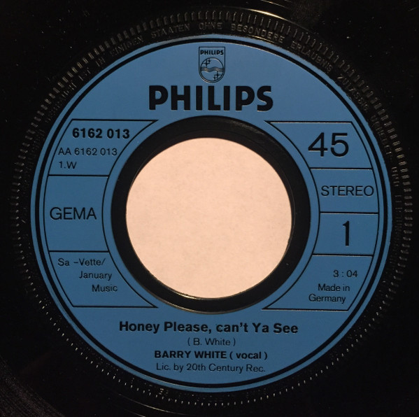 Barry White - Honey Please, Can't Ya See | Philips (6162 013) - 3 Barry White - Honey Please, Can't Ya See | Philips (6162 013) - 3
