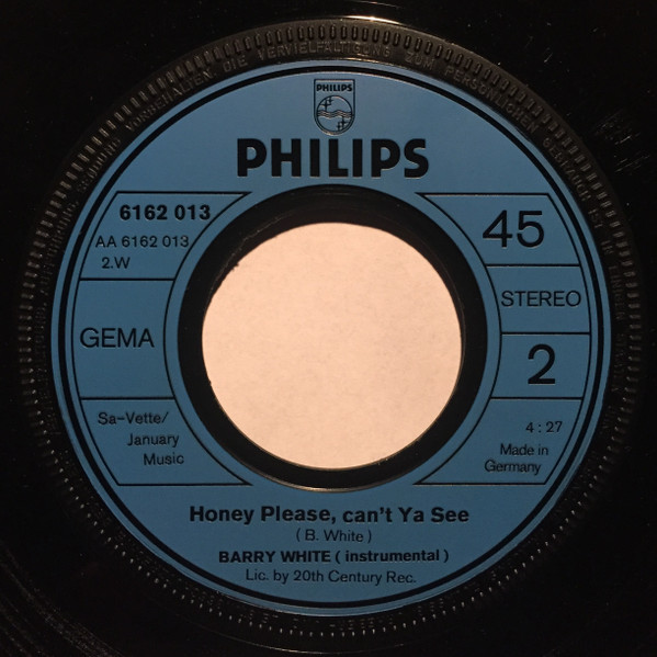 Barry White - Honey Please, Can't Ya See | Philips (6162 013) - 4 Barry White - Honey Please, Can't Ya See | Philips (6162 013) - 4