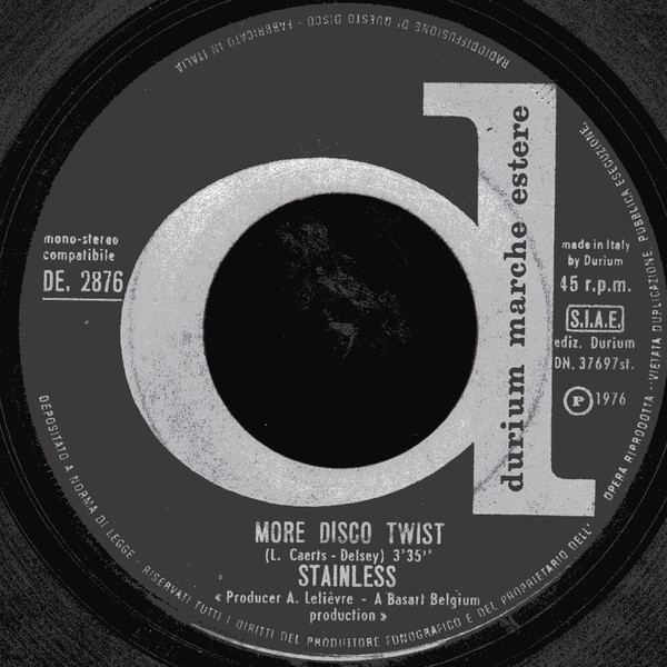 Stainless - Disco Twist | Durium Marche Estere (DE. 2876) - 4