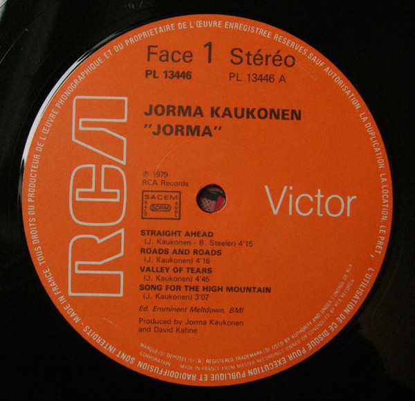 Jorma Kaukonen - Jorma | RCA Victor (PL 13446) - 3 Jorma Kaukonen - Jorma | RCA Victor (PL 13446) - 3