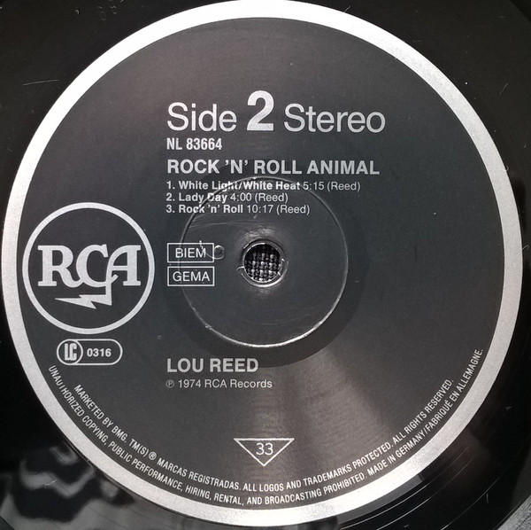 Lou Reed - Rock N Roll Animal | RCA (NL 83664) - 4 Lou Reed - Rock N Roll Animal | RCA (NL 83664) - 4