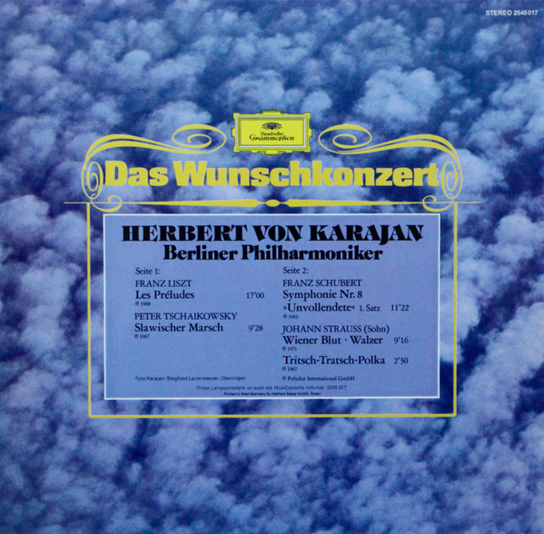 Herbert von Karajan - Das Wunschkonzert | Deutsche Grammophon (2545 017) - 2