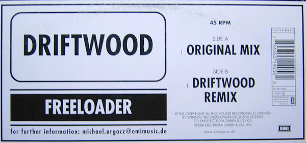 Driftwood - Freeloader | EMI Electrola (7243 5 51405 6 2)