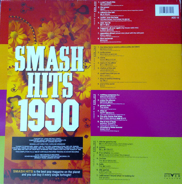 Various - Smash Hits 1990 | Dover Records (ADD 18)