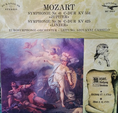 Wolfgang Amadeus Mozart - Symphonie Nr. 41 C-Dur Kv551 - Jupiter - / Symphonie Nr. 36 C-Dur Kv 425 - Linzer - | Condor (BC 2214)