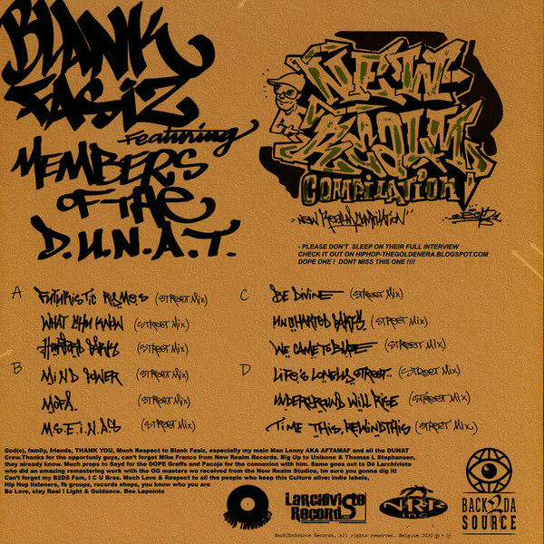 Blank Fasiz Featuring Members Of The D.U.N.A.T - New Realm Compilation | Back 2 Da Source Records (140-000B2DS) - 2 Blank Fasiz Featuring Members Of The D.U.N.A.T - New Realm Compilation | Back 2 Da Source Records (140-000B2DS) - 2