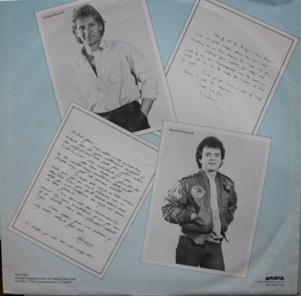 Air Supply - Greatest Hits | Arista (205 545) - 3