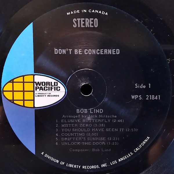 Bob Lind - Don't Be Concerned | World Pacific Records (WPS-21841) - 3 Bob Lind - Don't Be Concerned | World Pacific Records (WPS-21841) - 3