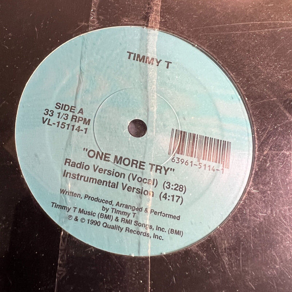 Timmy T - One More Try | Quality Records (VL-15114-1) - main Timmy T - One More Try | Quality Records (VL-15114-1) - main