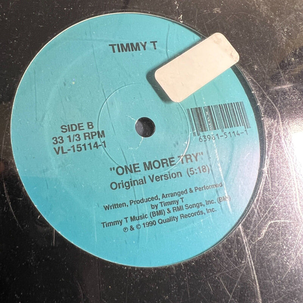 Timmy T - One More Try | Quality Records (VL-15114-1) - 2 Timmy T - One More Try | Quality Records (VL-15114-1) - 2