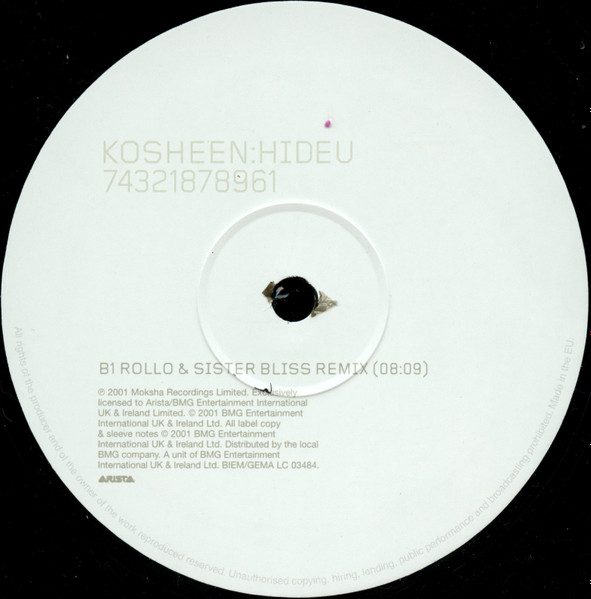 Kosheen - Hide U | Arista (74321878961) - 4