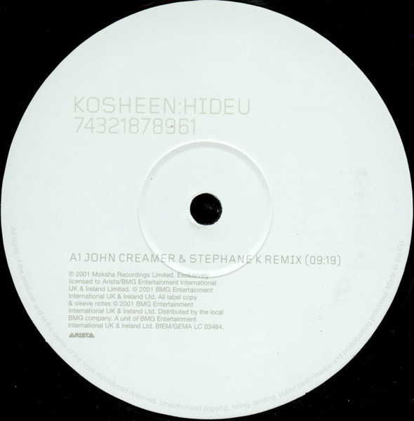 Kosheen - Hide U | Arista (74321878961) - 3