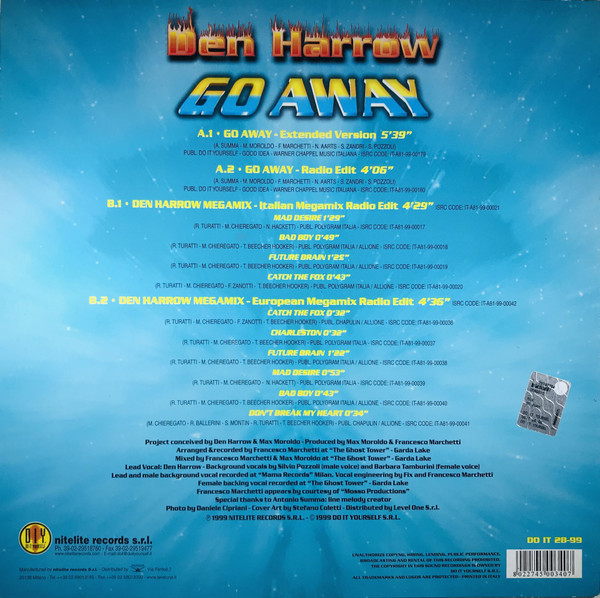 Den Harrow - Go Away | Do It Yourself Entertainment (DO IT 28-99) - 2 Den Harrow - Go Away | Do It Yourself Entertainment (DO IT 28-99) - 2