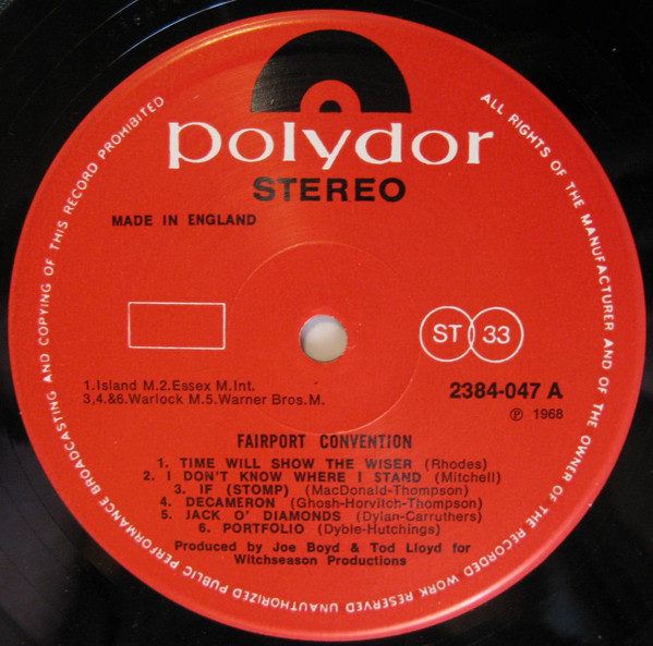 Fairport Convention - Fairport Convention | Polydor (2384 047) - 3
