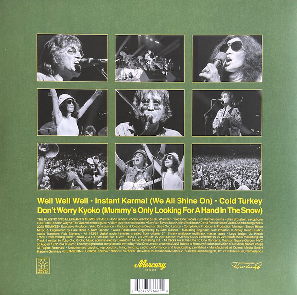 John Lennon & Yoko Ono / The Plastic Ono Band , Elephants Memory - Power To The People (Live At The One-To-One Concert, New York City, 1972) | Mercury Studios (7576665) - 2