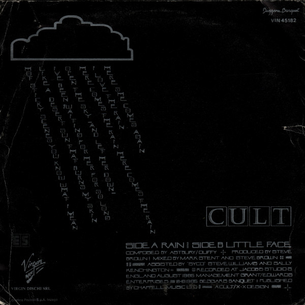 The Cult - Rain | Virgin (VIN 45182) - 2