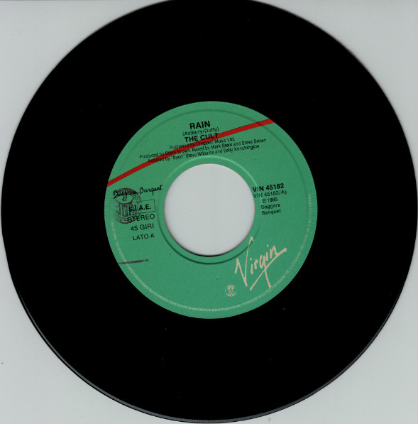 The Cult - Rain | Virgin (VIN 45182) - 3