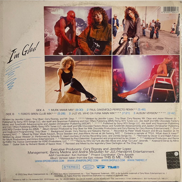 Jennifer Lopez - I'm Glad | TIME (TIME 371) - 2