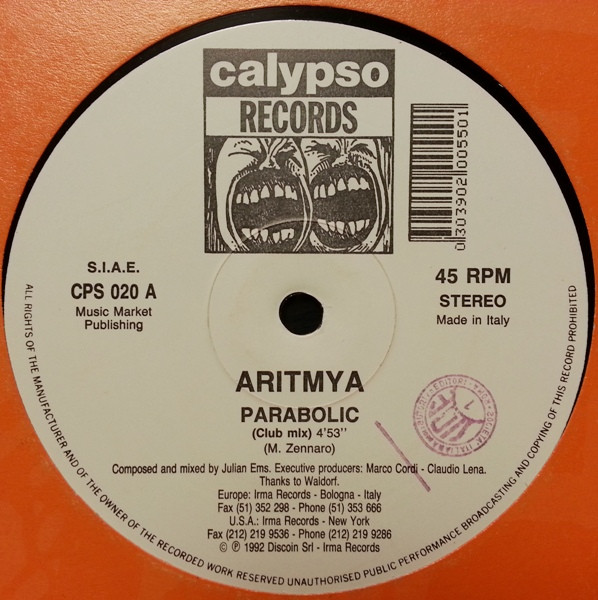 Aritmya - Parabolic | Calypso Records (CPS 020) - 2 Aritmya - Parabolic | Calypso Records (CPS 020) - 2