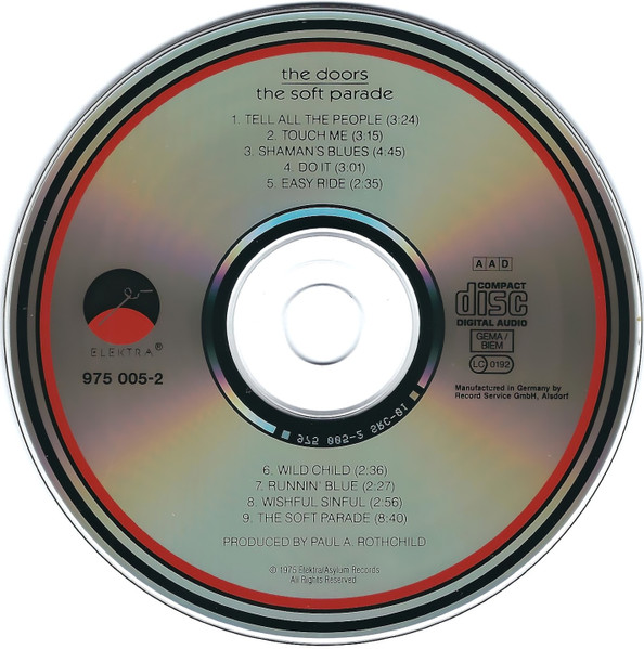 The Doors - The Soft Parade | Elektra (7559-75005-2) - 3