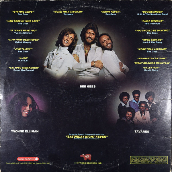 Various - Saturday Night Fever (The Original Movie Sound Track) (2LP) [Vinyl] | RSO (RS-2-4001) - 3