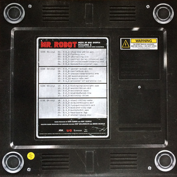 Mac Quayle - Mr. Robot: Volume 3 (Original Television Series Soundtrack) | Invada (LSINV189LP) - 3 Mac Quayle - Mr. Robot: Volume 3 (Original Television Series Soundtrack) | Invada (LSINV189LP) - 3