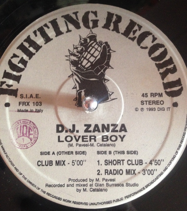 DJ Zanza - Lover Boy | Fighting Record (FRX 103) - main