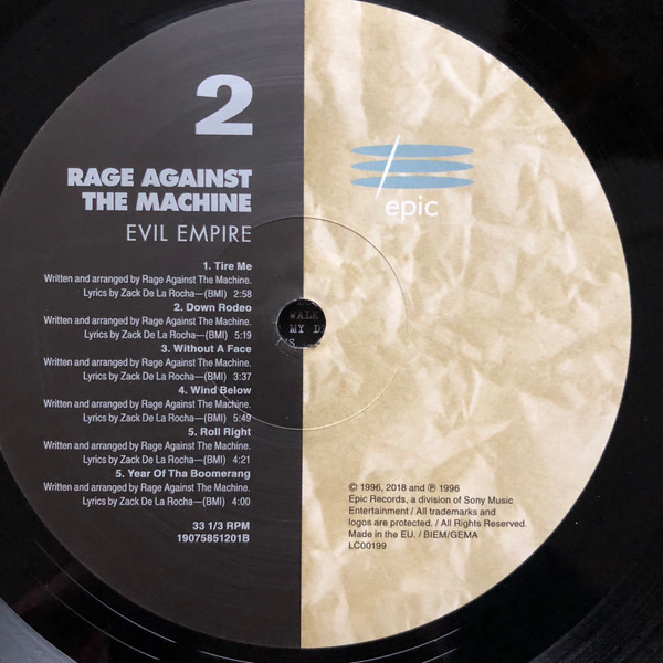 Rage Against The Machine - Evil Empire | Epic (19075851201) - 3