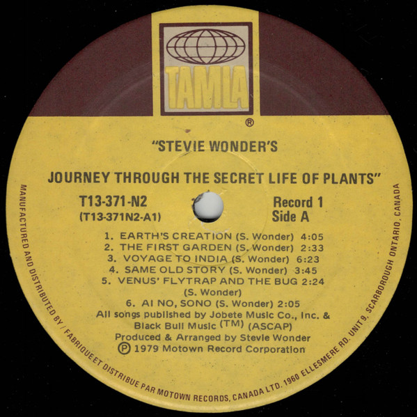 Stevie Wonder - Journey Through The Secret Life Of Plants [Vinyl] | Tamla (T13-371-N2) - 3