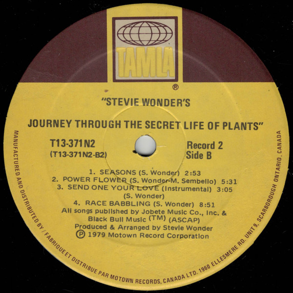 Stevie Wonder - Journey Through The Secret Life Of Plants [Vinyl] | Tamla (T13-371-N2) - 4