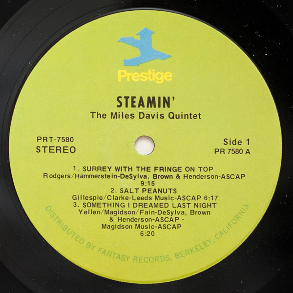 The Miles Davis Quintet - Steamin' | Prestige (PR 7580) - 3 The Miles Davis Quintet - Steamin' | Prestige (PR 7580) - 3