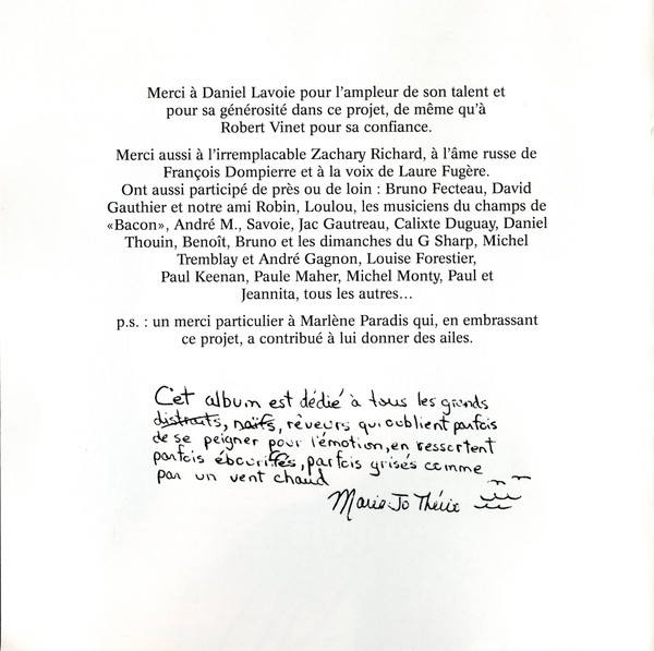 Marie-Jo Thério - Comme De La Musique | Gestion Son Image (GSIC-996) - 2