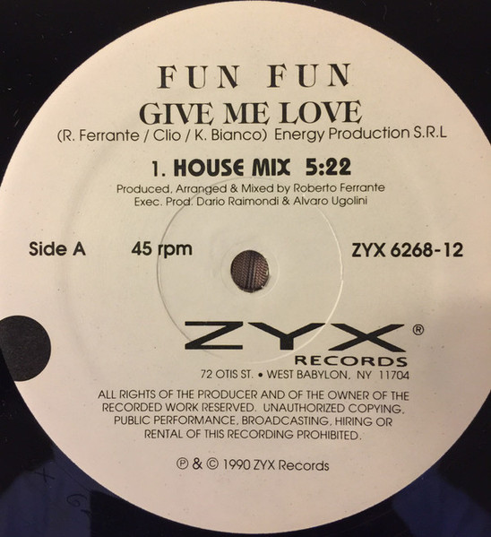 Fun Fun - Give Me Love | ZYX Records (ZYX 6268-12) - 4
