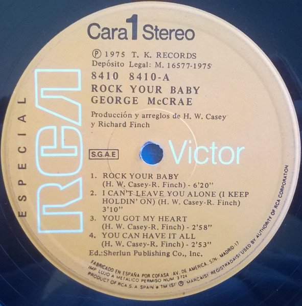 George McCrae - Rock Your Baby | RCA Victor (8410) - 3 George McCrae - Rock Your Baby | RCA Victor (8410) - 3