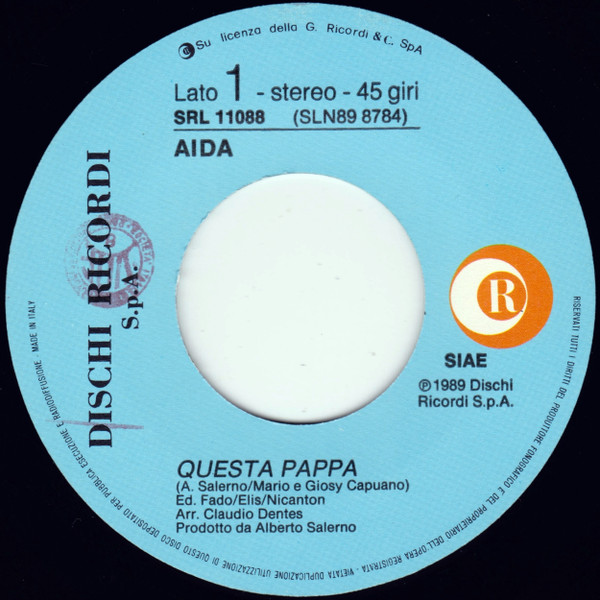 Aida Cooper - Questa Pappa | Ricordi (SRL 11088) - 3