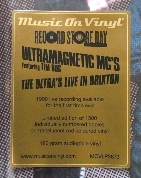 Ultramagnetic MC's - The Ultra's Live In Brixton | Music On Vinyl (MOVLP3673) - 4
